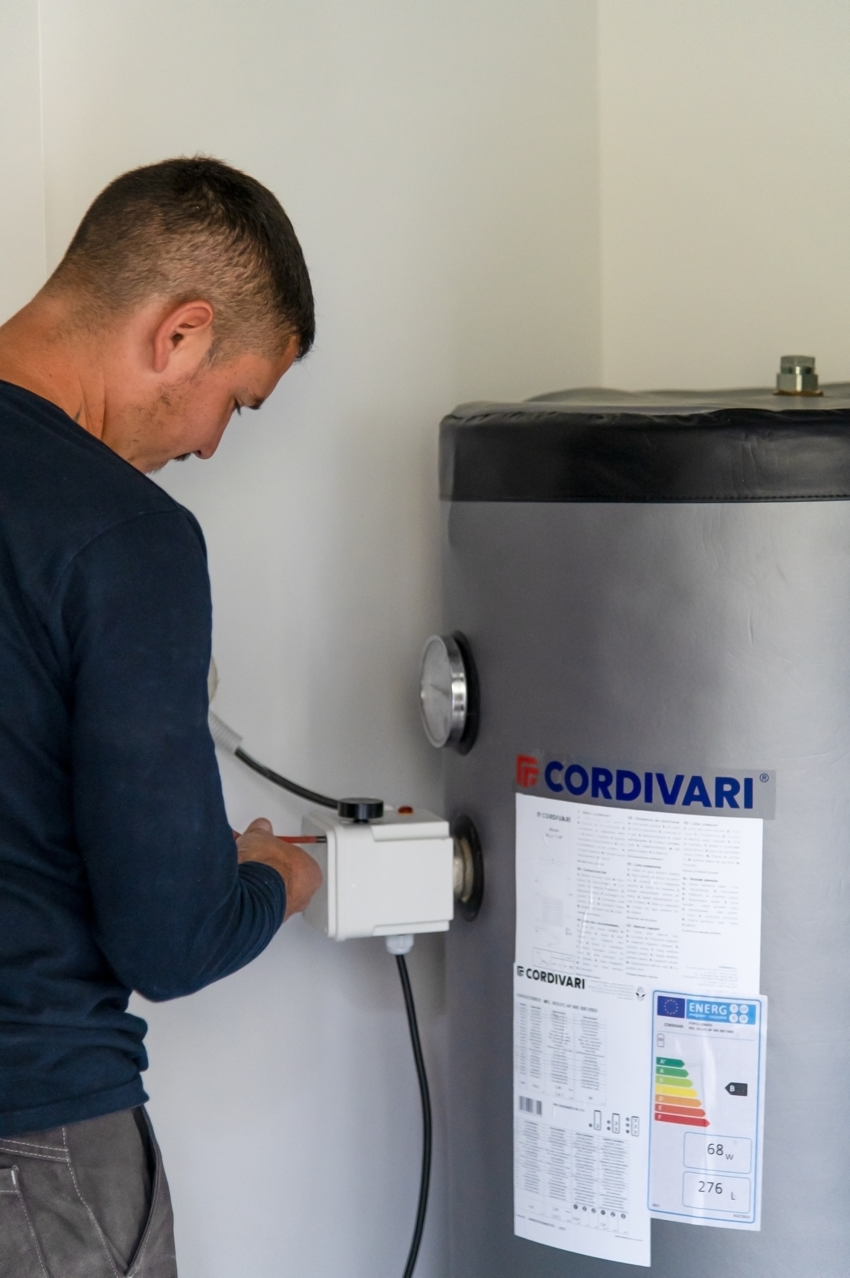 installation chauffage industriel soufflant pour grand volume