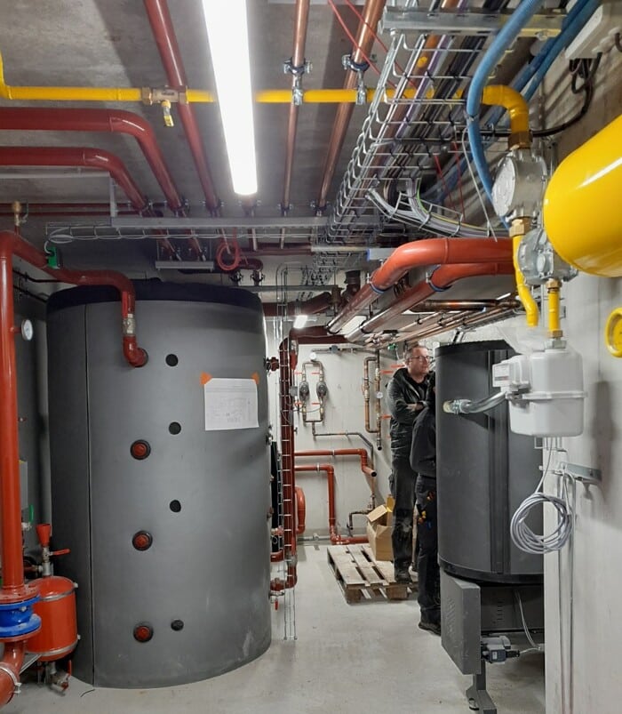 Ballon tampon installé par Ouvrard, expert en chauffage industriel en Vendée