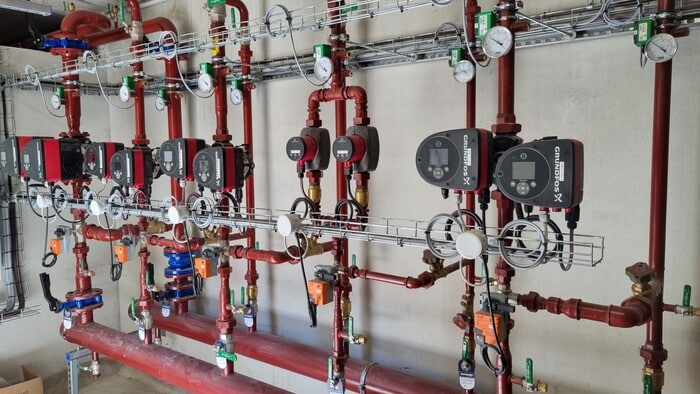 Départ chauffage soufflant industriel​