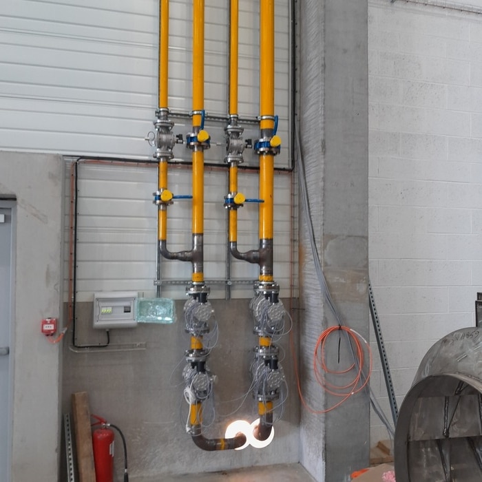 Installation d'un chauffage industriel gaz​