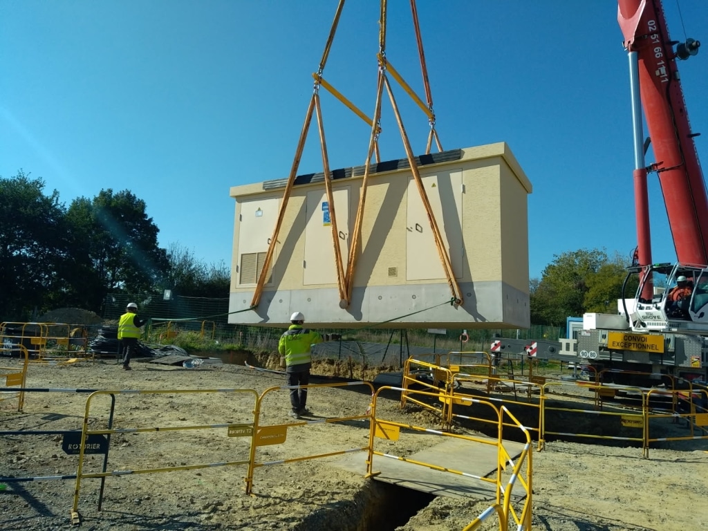 Installation poste de transformation HTA par Ouvrard en Vendée