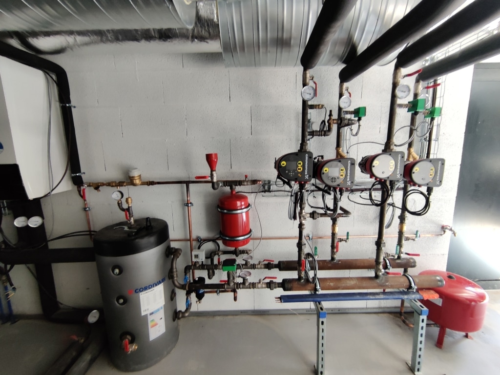 chauffage soufflant industriel​ posé par Ouvrard