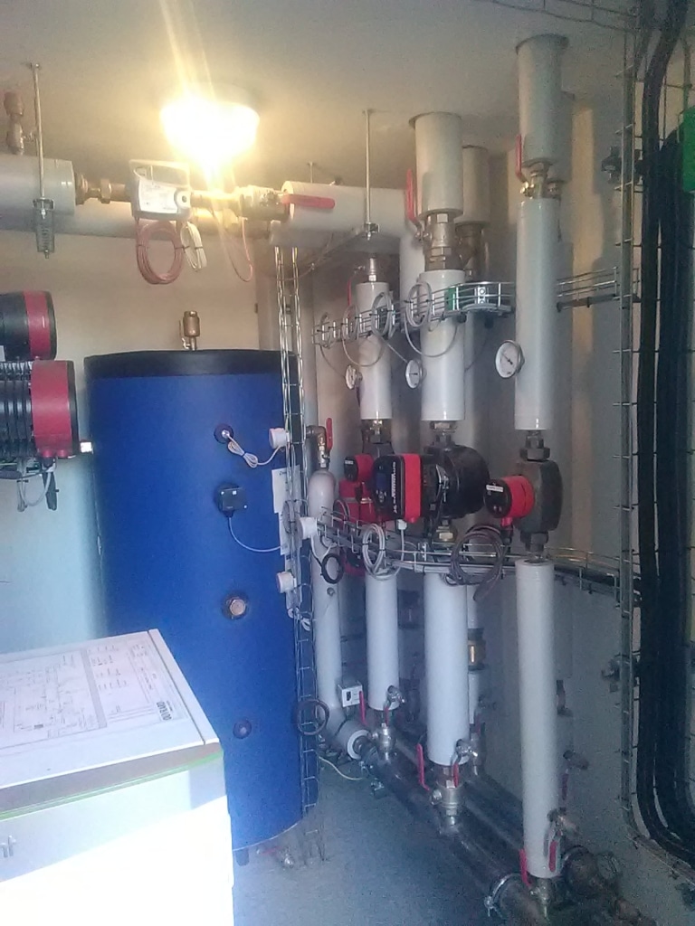 système de chauffage industriel pour entrepôt