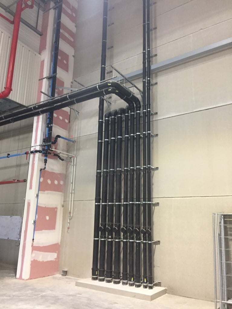 réseau siphoïde Ouvrard pour évacuation pluviale de bâtiment