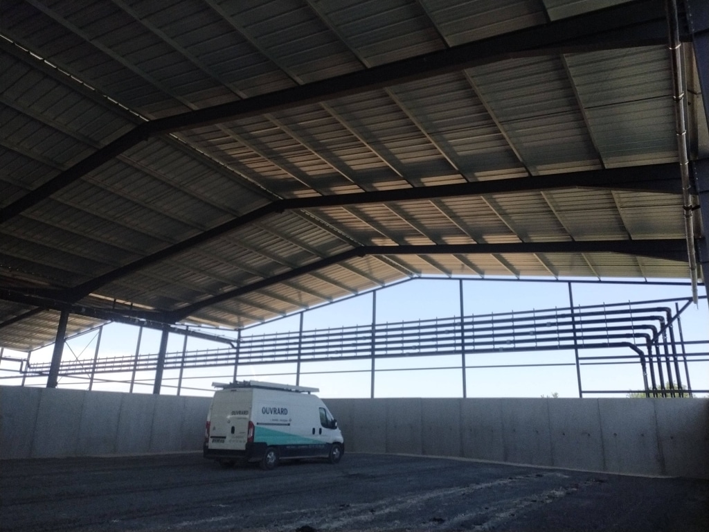 chantier siphoïde grande toiture industrielle Ouvrard