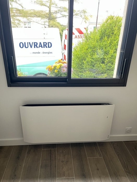 Pose panneau rayonnant avec Ouvrard, chauffagiste Les Herbiers