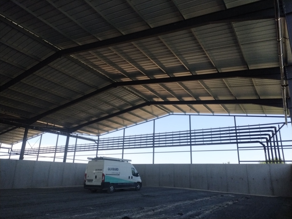chantier siphoïde grande toiture industrielle Ouvrard