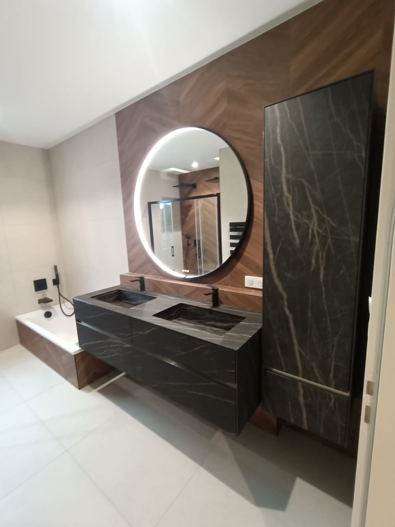 création d’une salle de bain sur mesure par Ouvrard, expertise plomberie Les Herbiers