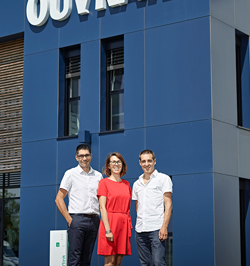 Marie Brosset, Bruno Maindron, Etienne Pascreau dirigeants d'Ouvrard Bâtiment